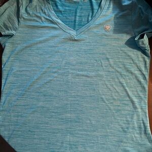 Ariat blue V-Neck Short Sleeve Tee